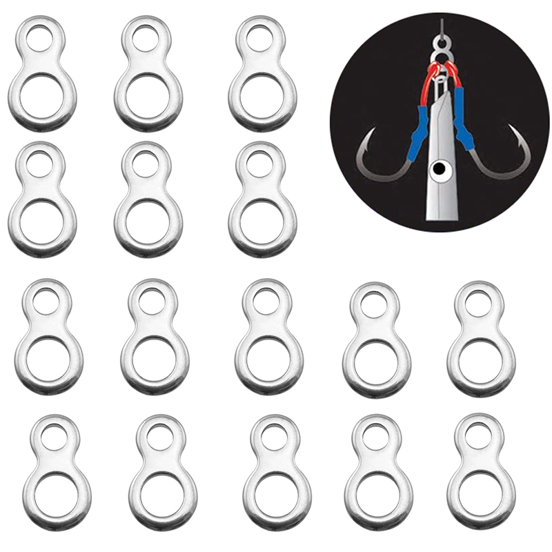 10-50Pcs Stainless Steel Fishi - Fishing Lure Accessories recension och pris