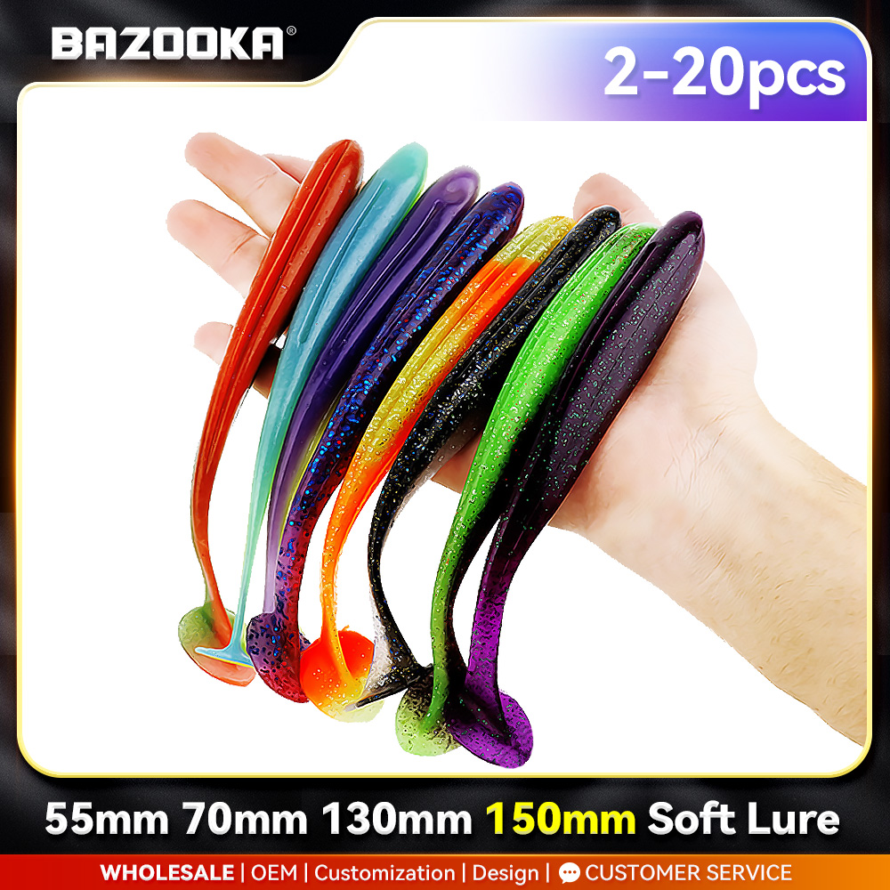Bazooka 100mm 150mm Fishing Lu - Fishing Lure Soft Plastic recension och pris