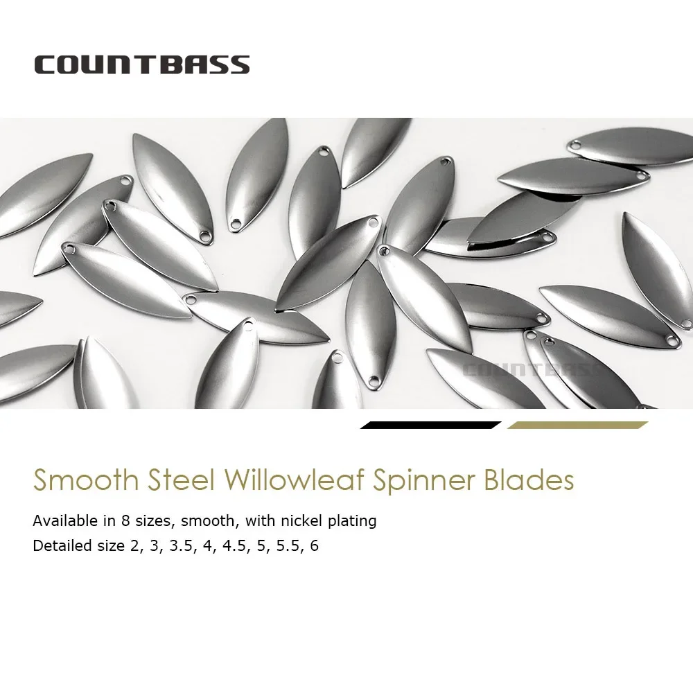 Countbass 50pcs Nickel Steel W - Fishing Lure Blade Bait recension och pris