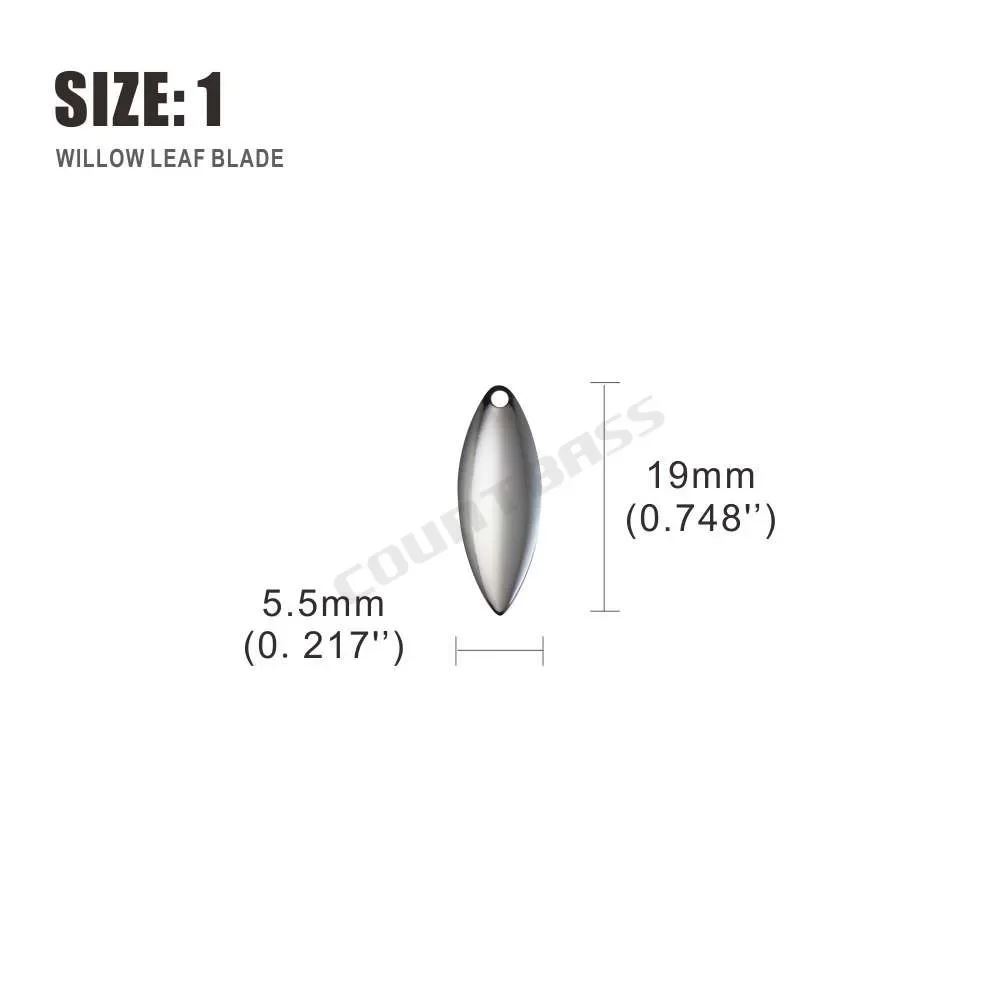 Countbass 50pcs Nickel Steel W - Fishing Lure Blade Bait recension och pris
