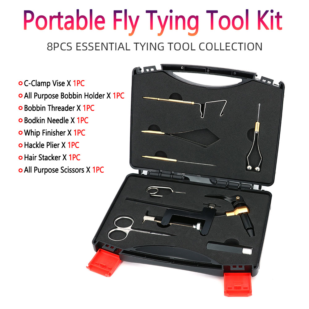 8pc/Set Hardened Steel C-Clamp - Fishing Lure Accessories recension och pris