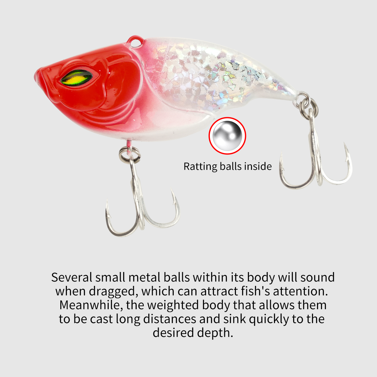 Sinking Fishing Lure Rattle Vi - Fishing Lure Jerkbait recension och pris