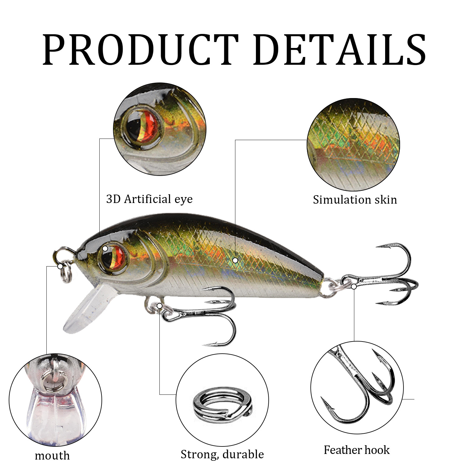 1pc Japan Hot Model Minnow Fis - Fishing Lure Spinnerbait recension och pris
